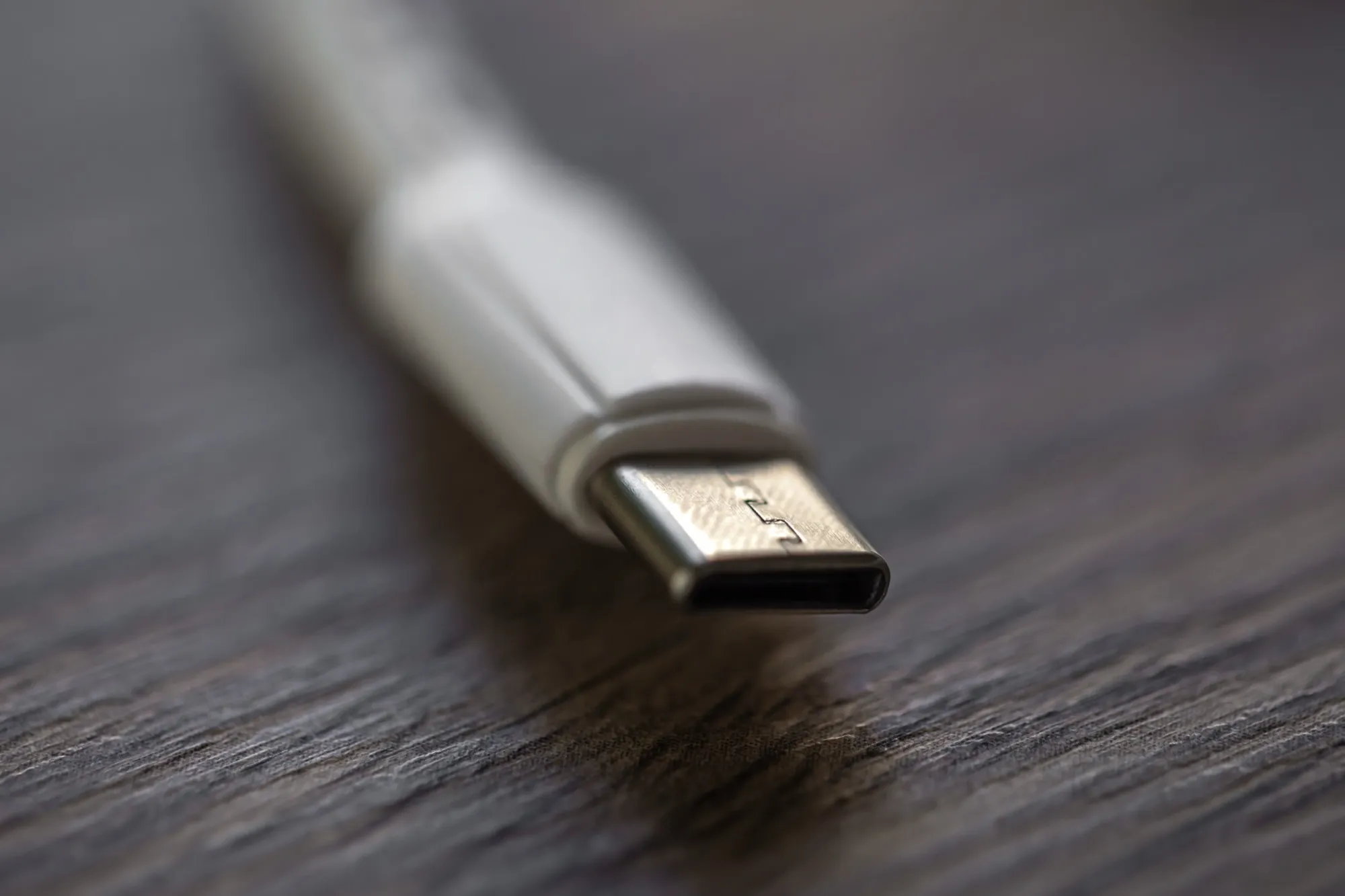 USB-C-Stecker in Nahaufnahme